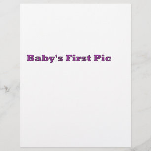 Das erste Bild des Babys Das MUSEUM Zazzle Geschen Flyer
