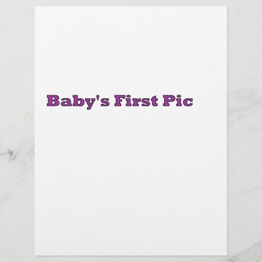 Das erste Bild des Babys Das MUSEUM Zazzle Geschen Flyer (Vorne)