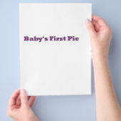 Das erste Bild des Babys Das MUSEUM Zazzle Geschen Flyer (Hand)