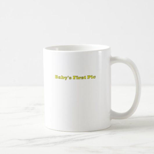 Das erste Bild des Babys Das MUSEUM Zazzle Geschen Kaffeetasse (Rechts)