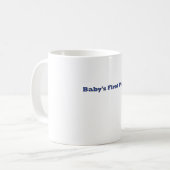 Das erste Bild des Babys Das MUSEUM Zazzle Geschen Kaffeetasse (Vorderseite Links)