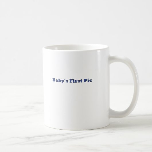 Das erste Bild des Babys Das MUSEUM Zazzle Geschen Kaffeetasse (Rechts)