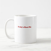 Das erste Bild des Babys Das MUSEUM Zazzle Geschen Kaffeetasse (Links)