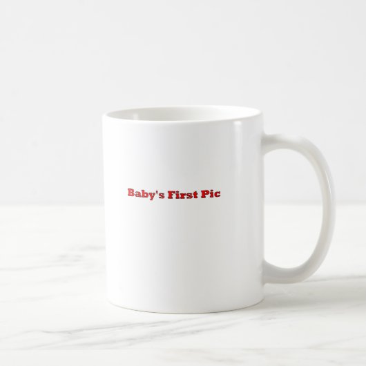 Das erste Bild des Babys Das MUSEUM Zazzle Geschen Kaffeetasse (Rechts)