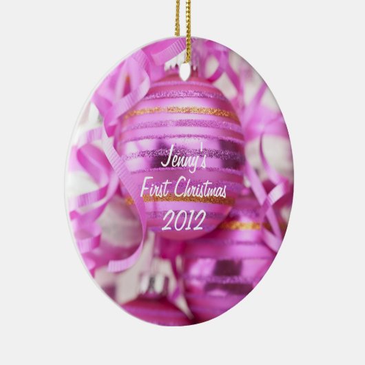 Das erste Christimas des Babys Keramikornament (Rechts)