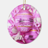 Das erste Christimas des Babys Keramikornament (Links)