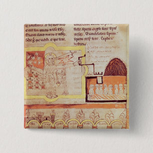 Das erste Erscheinen des Sohns des Mannes Button