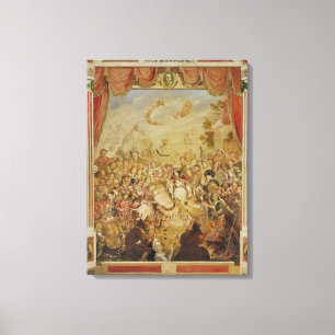 Das erste Erscheinen von William Shakespeare Leinwanddruck