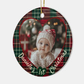 Das erste Foto Baby Keramik Ornament (Links)