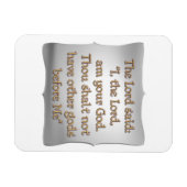 Das erste Gebot Magnet (Horizontal)