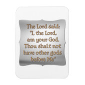 Das erste Gebot Magnet (Vertikal)