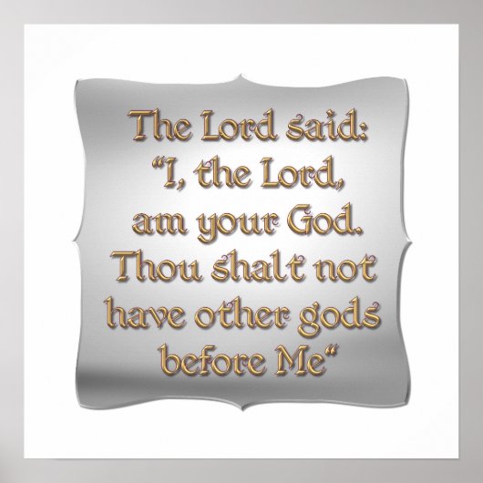 Das erste Gebot Poster (Vorne)