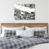 Das erste Globe Theater oder das Rose Theater Leinwanddruck (Insitu (Schlafzimmer))