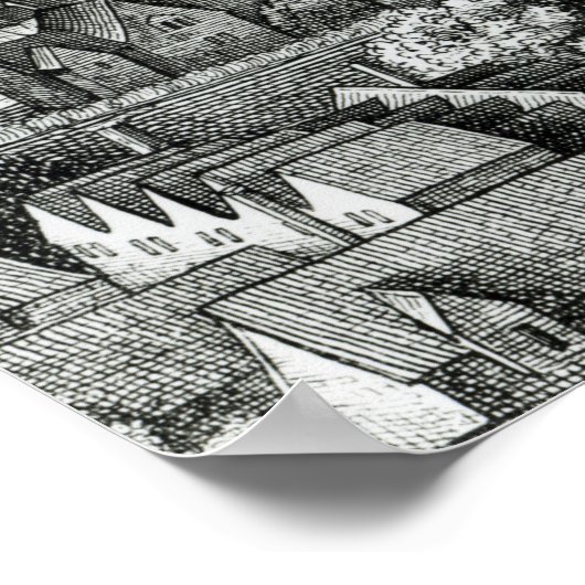 Das erste Globe Theater oder das Rose Theater Poster (Ecke)