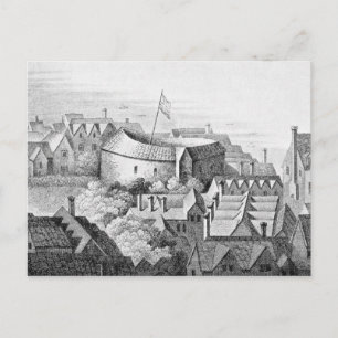 Das erste Globe Theater oder das Rose Theater Postkarte