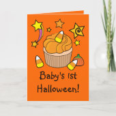 Das erste Halloween des Babys Karte (Vorderseite)