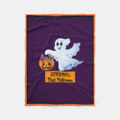 Das erste Halloween des Babys - Niedliches Gespens Fleecedecke (Vorderseite)