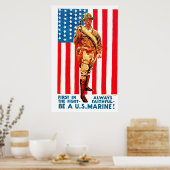 Das erste im Kampf - Poster (Küche)