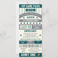 Das erste Jahr nach unten! Fußball Ticket Geburtst
