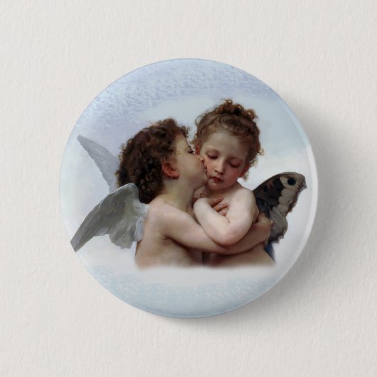 Das erste Kissengemälde von William Bouguereau Button (Vorderseite)