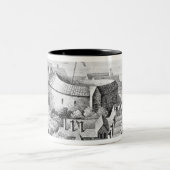 Das erste Kugel-Theater oder Rosen-Theater Zweifarbige Tasse (Mittel)