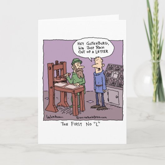 Das erste "L" Feiertagskarte (Vorderseite)