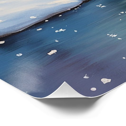 Das erste Licht des Winters Poster (Ecke)