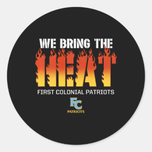 Das erste Logo der Kolonialherrschaft bringen wir  Runder Aufkleber