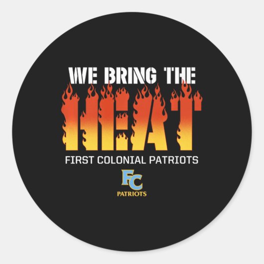 Das erste Logo der Kolonialherrschaft bringen wir Runder Aufkleber (Vorderseite)