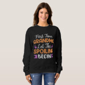 Das erste Mal, dass Oma den versprechenden Anfang Sweatshirt (Vorne ganz)