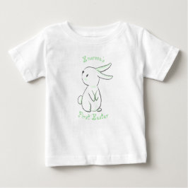 Das erste Ostern des Babyjungen mit niedlichem Has Baby T-shirt