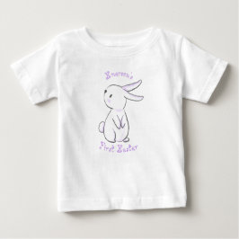 Das erste Ostern des Babys mit niedlichem lila Has Baby T-shirt