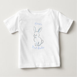 Das erste Ostern des Babys mit niedlichem Sitzbänd Baby T-shirt