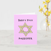 Das erste Passahfest des Babys Karte (Gelbe Blume)