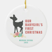 Das erste Personalisierte Hirsch unseres kleinen M Keramik Ornament (Hinten)