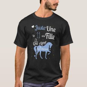 Das erste Pferd der Mädchen 11 Jahre alt Geburtsta T-Shirt