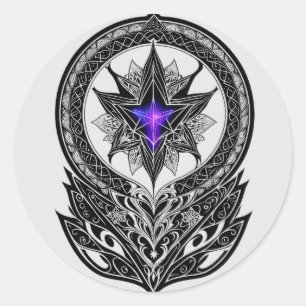 Das erste Sigil Runder Aufkleber