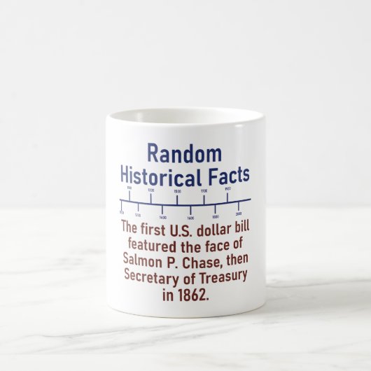 Das erste US-Dollar-Gesetz - Fakt der Geschichte Kaffeetasse (Mittel)