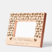 Das erste Valentiner Romantik Herzdesign Custom Geätzte Rahmen (Links)