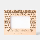 Das erste Valentiner Romantik Herzdesign Custom Geätzte Rahmen (Vorderseite)