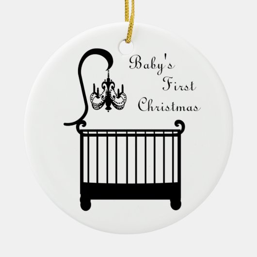 Das erste Weihnachten 2010 des schicken Keramik Ornament (Vorne)