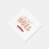 Das erste Weihnachten Baby Girl Weihnachtsdusche Serviette (Ecke)