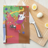 Das erste Weihnachten der Kätzchen Handtuch (Viertel Falte)