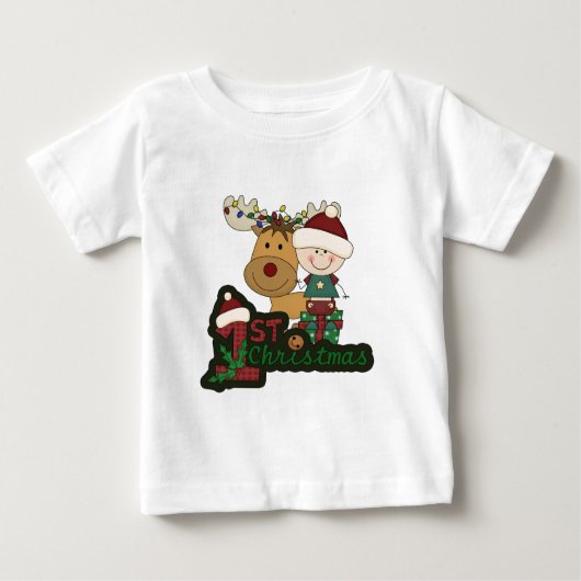 Das erste Weihnachten des Babys Baby T-shirt (Vorderseite)