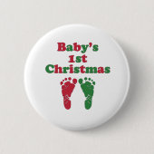 Das erste Weihnachten des Babys Button (Vorderseite)