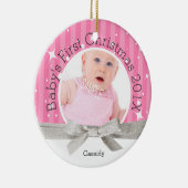 Das erste Weihnachten des Babys Keramik Ornament (Rechts)