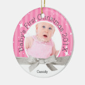 Das erste Weihnachten des Babys Keramik Ornament (Links)