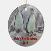 Das erste Weihnachten des Babys Keramikornament (Links)