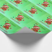 Das erste Weihnachten des Babys - Name besonders Geschenkpapier (Ecke)