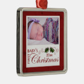 Das erste Weihnachten des Babys - Ornament Aus Metall (Rechts)